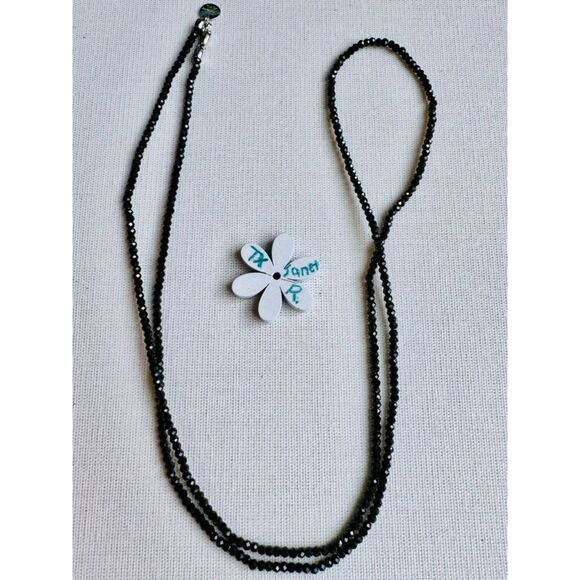 Used Tiffany & Co.Ziegfeld Black Spinel 32” Chain Necklace - Picture 4 of 6
